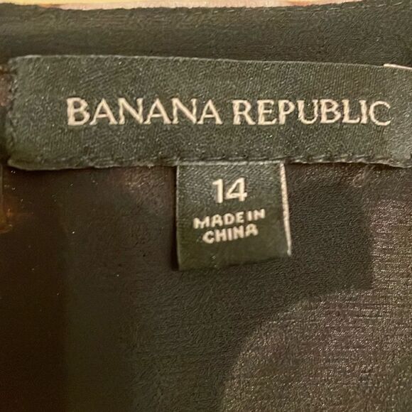 Banana Republic Floral printed sleeveless career dress size 14 - Picture 6 of 9